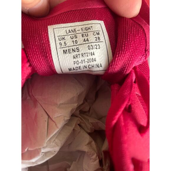 NEW Lane Eight relay Trainer Sneakers 12 Womens Hibiscus Lace Up Running Fitness - Picture 6 of 12